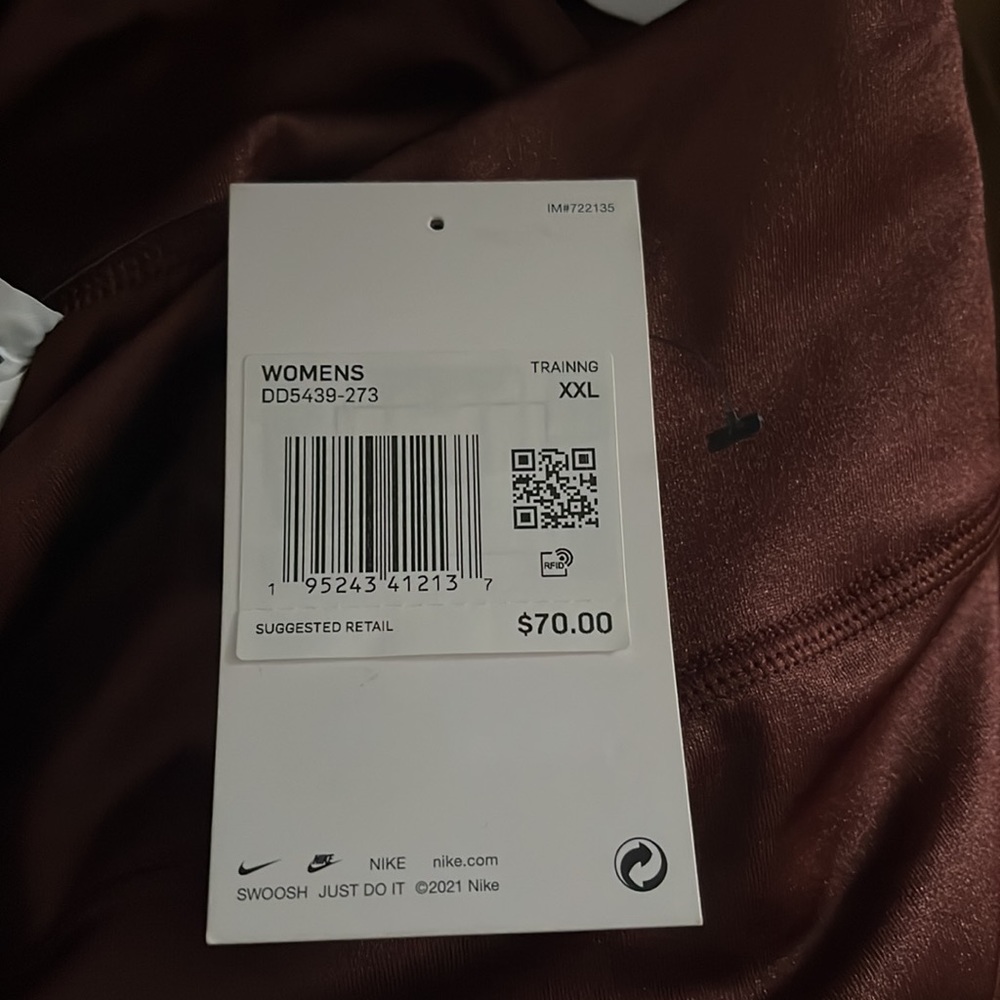 NWT NIKE ONE Bronze Eclipse Leggings - Picture 3 of 3
